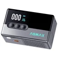 COMPRESSEUR/GONFLEUR/POMPE PORTABLE MINI UNIVERSEL AUTO/MOTO/VELO/BALLON ASMAX T30 ARRET AUTOMATIQUE / 5 NIVEAUX DE GONFLAGE