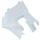 LID SIDE COVER FOR SCOOT MBK 50 NITRO 1997>2012/YAMAHA 50 AEROX 1997>2012 GLOSS WHITE- SELECTION P2R