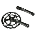 CHAINSET FOR ROAD BIKE- STRONGLIGHT  9/10 Speed IMPACT BLACK 165mm 48-34 (TAPERED SQUARE 107mm)