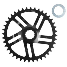 PLATEAU VAE/E-BIKE DIRECT MOUNT POUR BOSCH ESJOT 38DTS MONO NOIR ACIER (3ème GENERATION) AVEC RONDELLE DE DEPORT