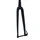 FOURCHE ROUTE 700C CARBONE 3K DROITE PIVOT CARBONE CONIQUE LISSE 1"1/2 EN BAS et 1"1/8-28,6 EXTERIEUR, POUR FREIN A DISQUE ET AXE TRAVERSANT 12mm  395grs