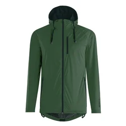 VESTE DE PLUIE ADULTE GIST GIACCA WATERPROOF 15 MICRON AVEC CAPUCHE VERT KAKI XXL -5276