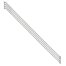 STAINLESS SPOKE- SILVER FOR EBIKE Ø 2,0mm -  Ø  2,3mm  L 305mm SAPIM "J BEND" WITH NUTS (SOLD PER 4)
