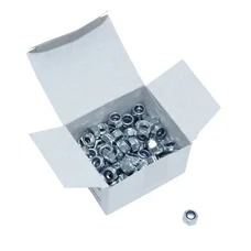 HEX NUT NYLSTOP TYPE  M6 (100 IN BOX) (814000)  -ALGI-