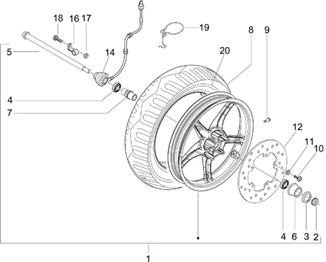 Roue avant