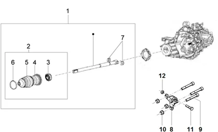 Transmission arrière