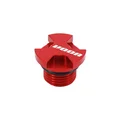 BOUCHON D'HUILE 50 A BOITE VOCA EVO V2 POUR DERBI 50 SENDA, GPR ALU CNC ROUGE