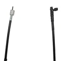 TRANSMISSION SPEEDOMETER CABLE FOR SCOOT 50cc CHINESE GY6, 139 QMB -SQUARE FORM END SCREWED/SPLIT END WITH CLIP STOP SYSTEM - SUPPLIED WITH MOUNTING CLAMP  -SELECTION P2R-