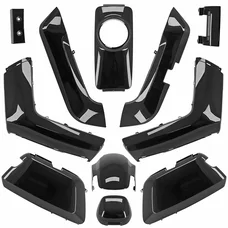 CARROSSERIE/CARENAGE SCOOT ADAPTABLE NIU N-SERIES, N1S, NQI NOIR BRILLANT (KIT 10 PIECES)  -P2R-