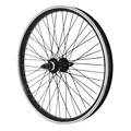 WHEEL FOR BMX 20" -Rear - FLIP-FLOP HUB - ALUMINIUM BLACK 48 Spokes -. Axle 3/8