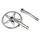PEDALIER CITY P2R ACIER CHROME 150mm PLATEAU 44D. CHAINE 3.30