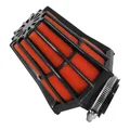 FILTRE A AIR REPLAY HEXAGONAL NOIR MOUSSE ROUGE FIXATION COUDEE 45° DIAM 35/28