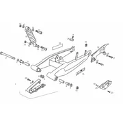 Fourche arriere - Amortisseur