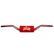 GUIDON 50 A BOITE KRM PRO RIDE OVERSIZE DIAM 28,6mm ALU ROUGE AVEC MOUSSE ROUGE HOLOGRAPHIQUE