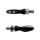CLIGNOTANT MOTO TAAC FR19 2 LEDS TRANSPARENT/NOIR (M8 / LONG 44mm / H 11mm) (PAIRE) QUALITE PREMIUM  -HOMOLOGUE ECE-