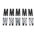 LETTRE PLAQUE TIFLEX  MOTO/SCOOTER 45mm  M  (VENDU PAR 10)