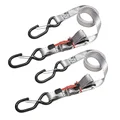 SANGLE A BOUCLE AUTOBLOQUANTE MASTERLOCK LARGEUR 25mm LONGUEUR 1,80M GRIS CAPACITE D'ARRIMAGE 250kg (VENDU A LA PAIRE)  -CERTIFICATION TUV-