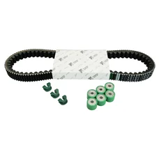 TRANSMISSION KIT"PIAGGIO GENUINE PARTS" BELT,ROLLERS,GUIDES- 250 MP3, X-EVO, X7, X8, X9, VESPA GTS/GILERA 250 NEXUS/APRILIA 250 ATLANTIC  -1R000446-