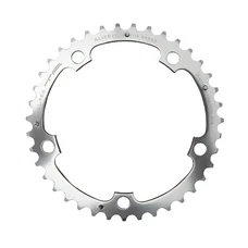 CHAINRING FOR ROAD BIKE- 5 Arms- 40T.Ø 130 MIDDLE- ALUMINIUM SILVER- 7075 TA ALIZE  (SHIMANO TYPE) 8/9/10 Speed