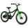 VELO MUSCULAIRE ENFANT 18 POUCES LEADER FOX BUBU 2025 NOIR / VERT MONOVITESSE CADRE ALU (TAILLE ENFANT 115 à 125 cm) -V BRAKE