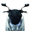 PARE-BRISE/SAUTE VENT MAXISCOOTER POUR YAMAHA 125 MAJESTY 2001>/MBK 125 SKYLINER 2001> FUME FONCE (H 410 mm - L 360 mm)  -MALOSSI-
