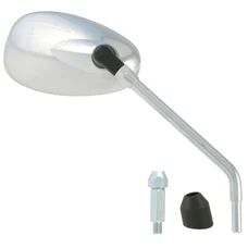 RETROVISEUR ADAPTABLE PIAGGIO 125-300 BEVERLY 2010>  DROIT CHROME (OE CM179905) (HOMOLOGUE CE)  -SELECTION P2R-