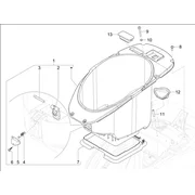 Logement casque - Dessous de selle