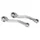 MANIVELLE CYCLO ADAPTABLE PEUGEOT 103/MBK 51, 41 GAUCHE + DROIT (ENTRAXE 140mm) ACIER CHROME (PAIRE)