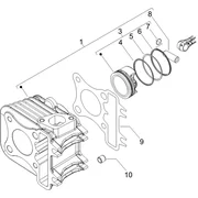 Groupe cylindre-piston-axe