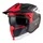 CASQUE TRIAL MT STREETFIGHTER SV S TOTEM B15 GRIS/ROUGE MAT  M  SIMPLE ECRAN TRANSPARENT TRANSFORMABLE AVEC MENTONNIERE AMOVIBLE (LIVRE AVEC UN ECRAN SUPPLEMENTAIRE DARK) (ECE 22.06)