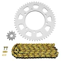 KIT CHAINE ADAPTABLE DERBI 50 SENDA R XTREME 2006>2012  420  11x53  (DIA COURONNE 105/125/8.5)  (DEMULTIPLICATION ORIGINE)  -AFAM-