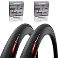 PNEU ROUTE 700 X 26 VITTORIA RUBINO V NOIR GRAPHENE 2.0 TS (26-622) 235g (PACK DE 2 PNEUS ET 2 CHAMBRES)