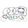 COMPLETE GASKET SET- FOR YAMAHA 125 YZ 2005>2021 / FANTIC 125 XE 2021, 125 XX 2021 2 Stroke -ATHENA-