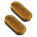 REFLECTEUR DE TIGE DE SELLE ROUGE ADHESIF - 50X22 (VENDU A L'UNITE)