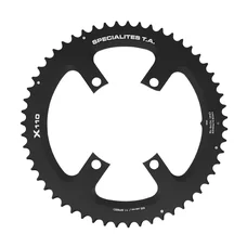CHAINRING FOR ROAD BIKE- Ø 110 - 4 ARMS- 55T. External for SHIMANO ULTEGRA R8000 / 6800 TA X110   COMPATIBLE SHIMANO 105  5800+R7000/DURA ACE 9000+9100 Black 11 Speed. -.to order with the matching bolt set