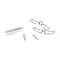 KIT DE REPARATION GOUJON+RESSORT PLAQUETTE AVANT ORIGINE APRILIA 750-900 DORSODURO, SHIVER -AP8133944