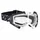 MASQUE/LUNETTES CROSS ADX MX BLANC/NOIR ECRAN TRANSPARENT ANTI-RAYURES (HOMOLOGUE EN1938) (+ LIVRE AVEC ECRAN MIROIR)