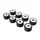 GALET/ROULEAU MAXISCOOTER POLINI 25x15  15,0g  POUR VARIATEUR ORIGINE YAMAHA 500 TMAX 2001>, 530 TMAX 2012>, 560 TMAX / PEUGEOT 400 METROPOLIS 2013> (JEU DE 8) (242.220)