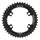 PLATEAU ROUTE 4BRA D.110 POUR SHIMANO ULTEGRA R8100/8170 DURA-ACE R9200/9270 105 R7100 TA X110 44DTS EXTERIEUR NOIR 12V.