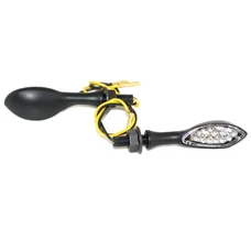 CLIGNOTANT UNIVERSEL REPLAY SMILE MOUTH 15 LEDS BASE ALU TRANSPARENT/NOIR (L 63mm / H 18mm / L 22mm) (HOMOLOGUE CE) (PAIRE)