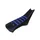 HOUSSE DE SELLE 50 A BOITE KRM PRO RIDE POUR APRILIA 50 SX 2006>2017 NOIR/BLEU