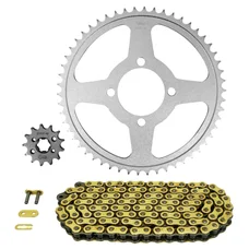 KIT CHAINE ADAPTABLE YAMAHA 125 TTR LW 2002>2016, 125 TTR LWE 2003>2020  428  13x54  (DIAM COURONNE 62/80/10.5)  (DEMULTIPLICATION ORIGINE)  -AFAM-