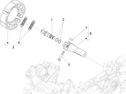 Frein posterieur - Mâchoire