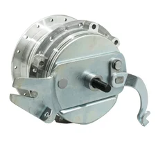 WHEEL HUB FOR MOPED PEUGEOT MBK 88/85 - Ø 100mm WITH DRUM BRAKING PLATE + AXLE  -SELECTION P2R-