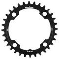 PLATEAU VTT 4BRA D.104 POUR SUNRACE 32DTS TRIPLE MILIEU NOIR ALU COMPATIBLE AUTRES MARQUES NARROW WIDE