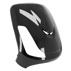 FRONT FAIRING FOR SYM 50 FIDDLE 2/4 Stroke  2008>2021, SYM 125 FIDDLE 2 2008>2014 GLOSS BLACK -P2R-