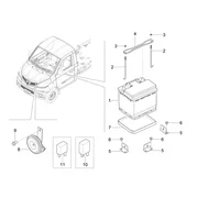 Relais - Batterie - Avertisseur sonore