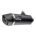 EXHAUST FOR MAXISCOOTER LEOVINCE SBK NERO INOX FOR HONDA 125 FORZA 2021> EURO 5 (CARBON END) (Without catalyzer) (EEC Approved)  -REF 14076-