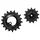 GALET DERAILLEUR AOPW TRIPEAK 13-18 DENTS CERAMIQUE 12/11V. SHIMANO DEORE XT 8100/8130 SLX 7120/7100  NOIR (JEU DE 2) (GARANTIE 4 ans)