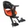 PORTE BEBE/SIEGE ENFANT AVANT PRODIGEE ICON A FIXER SUR CADRE NOIR COUSSIN ORANGE AVEC SERRURE (JUSQU'A 15 Kg MAX) (HOMOLOGUE CE EN 14344)